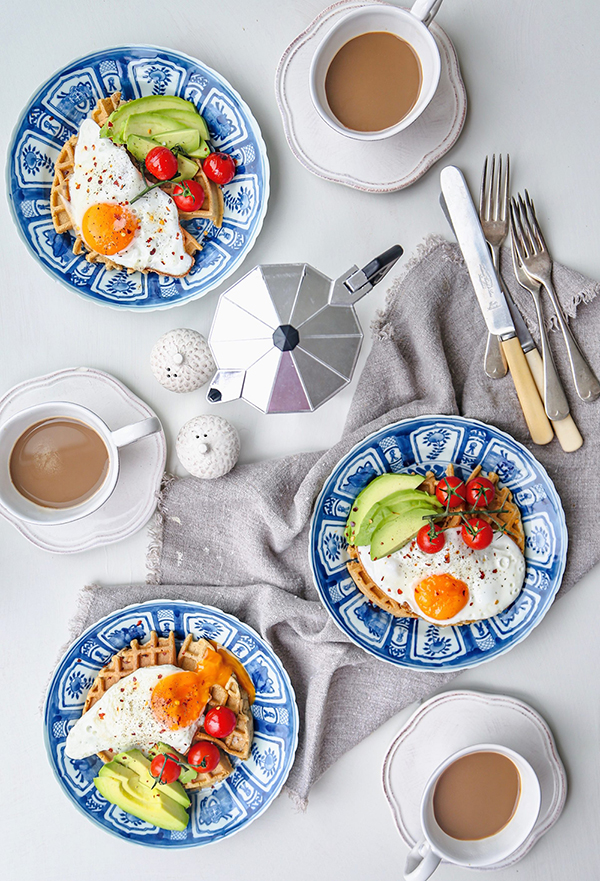 Wholemeal Spelt and Porridge Oat Waffles Mel at Home